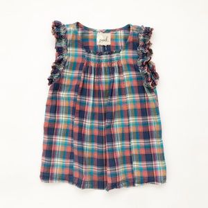Peek | Girls Madras Plaid Top / Shirt *Read